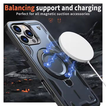 Reiko 360¡ã Rotating Magnetic Versatile Stand Navy Blue Compatible with iPhone 17  SKU:PC73-IPH17NV