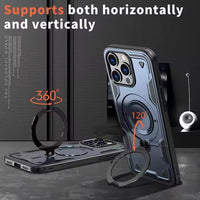 Reiko 360¡ã Rotating Magnetic Versatile Stand Navy Blue Compatible with iPhone 17  SKU:PC73-IPH17NV