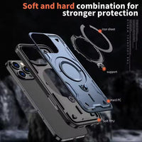 Reiko 360¡ã Rotating Magnetic Versatile Stand Navy Blue Compatible with iPhone 17  SKU:PC73-IPH17NV