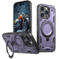 Reiko 360¡ã Rotating Magnetic Versatile Stand Purple Compatible with iPhone 17  SKU:PC73-IPH17PP