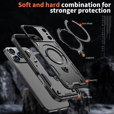 Reiko 360¡ã Rotating Magnetic Versatile Stand Black Compatible with  iPhone 17 PRO, SKU: PC73-IPH17PROBK
