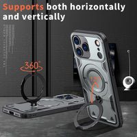 Reiko 360¡ã Rotating Magnetic Versatile Stand Gray Compatible with iPhone 17 PRO , SKU: PC73-IPH17PROGY