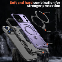 Reiko 360¡ã Rotating Magnetic Versatile Stand Purple Compatible with iPhone 17 PRO , SKU: PC73-IPH17PROPP