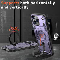 Reiko 360¡ã Rotating Magnetic Versatile Stand Purple Compatible with iPhone 17 PRO , SKU: PC73-IPH17PROPP