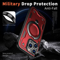 Reiko 360¡ã Rotating Magnetic Versatile Stand Red Compatible with iPhone 17  SKU:PC73-IPH17RD