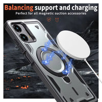 Reiko 360¡ã Rotating Magnetic Versatile Stand Red Compatible with SAMSUNG A07 ,PC73-SAMA07-4GRD