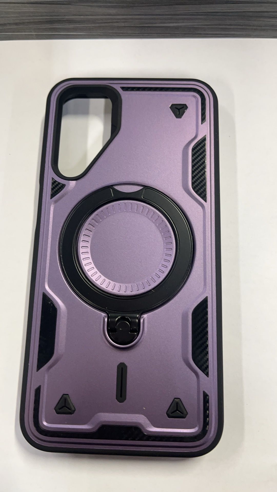 Reiko 360 Degree Rotating Magnetic Versatile Stand Purple Compatible with iPhone Samsung Galaxy A15 5G