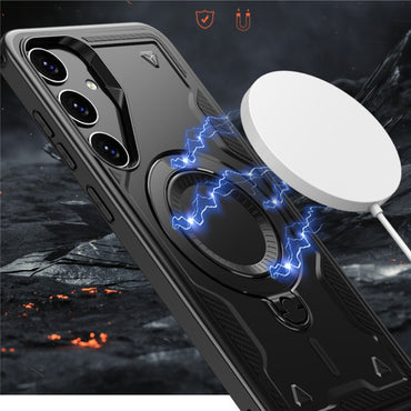 Reiko 360¡ã Rotating Magnetic Versatile Stand Purple Compatible with SAMSUNG A26 ,  PC73-SAMA26PP
