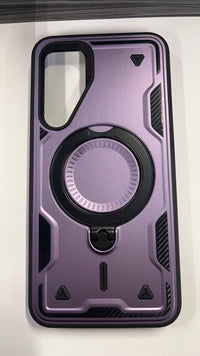 Reiko 360 Degree Rotating Magnetic Versatile Stand Purple Compatible with iPhone Samsung Galaxy A35 5G