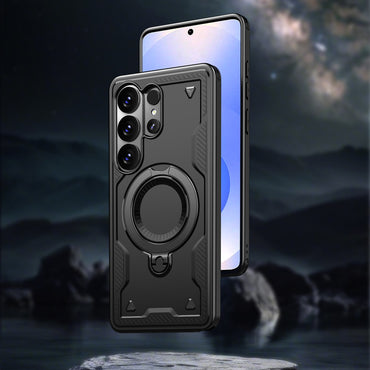 Reiko 360¡ã Rotating Magnetic Versatile Stand Compatible with Samsung Galaxy S26 Plus  SKU#PC73-SAMS26PBL