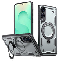 Reiko 360¡ã Rotating Magnetic Versatile Stand Gray Compatible with iPhone Samsung Galaxy S25 EDGE