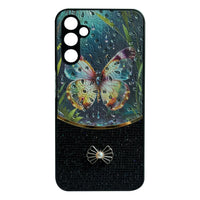 Sparkle Glitter Bling  Phone Case in Black With Colorful Cover For Galaxy S25