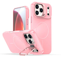 Reiko Built-in Stash Stand, Shockproof, Sturdy, Compatible with MagSafe Protection  Stylish Cover,  Compatible  with IPHONE 17 PRO,PC76-IPH17PROPK