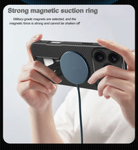 TPU PC kickstand Magnetic Phone Case