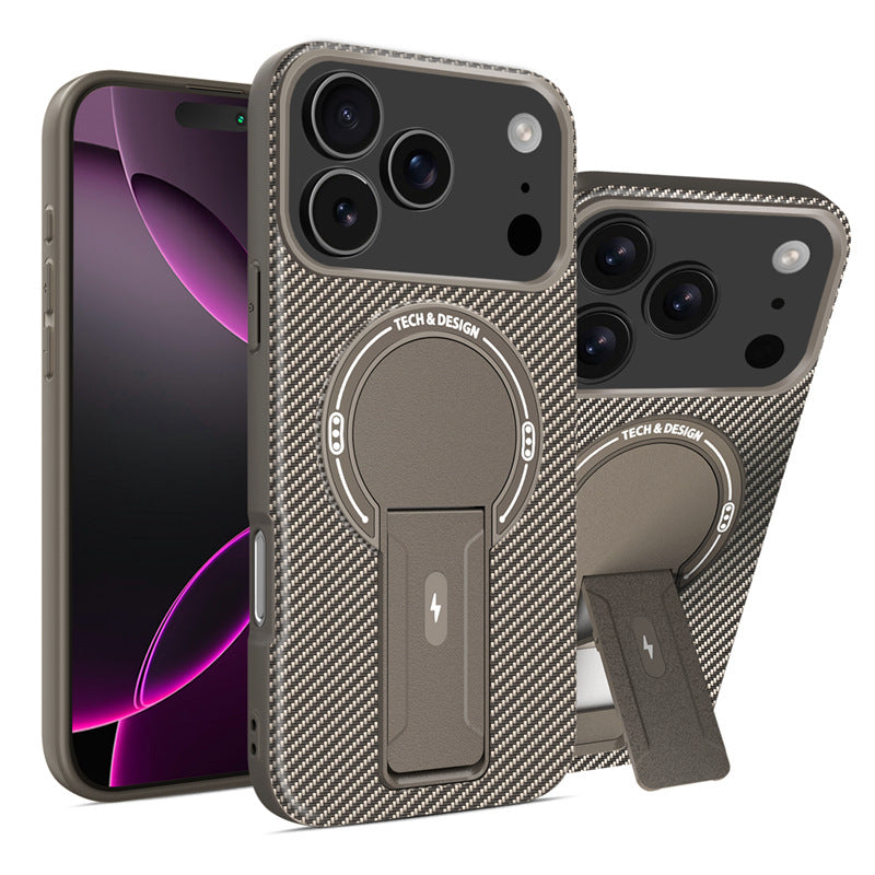 TPU PC kickstand Magnetic Phone Case