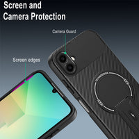 TPU PC kickstand Magnetic Phone Case