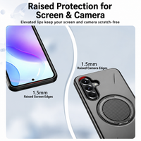 Reiko 360 Degree Rotating Magnetic Versatile Stand in black, compatible with Samsung A27