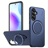 Reiko 360 Degree Rotating Magnetic Versatile Stand in navy, compatible with Samsung A27
