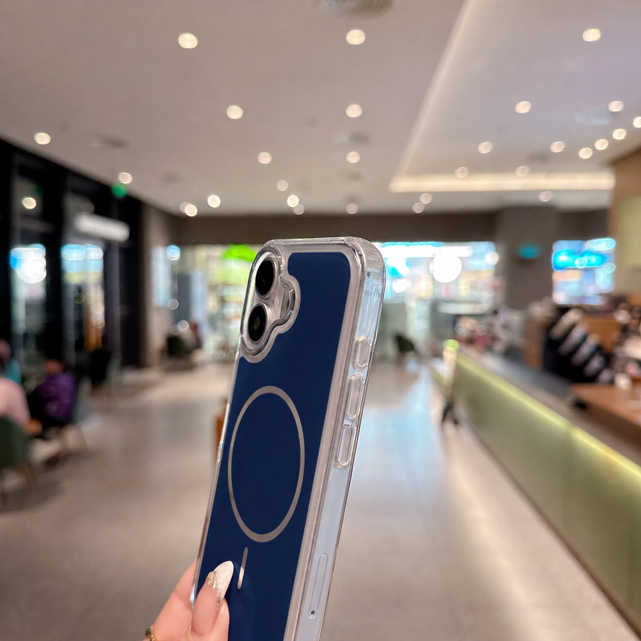 Magnetic  & Shockproof case in blue, compatible with SAMSUNG A37