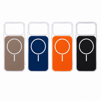 MagSafe-compatible shockproof case in orange designed  for iPhone 17 Pro Max.