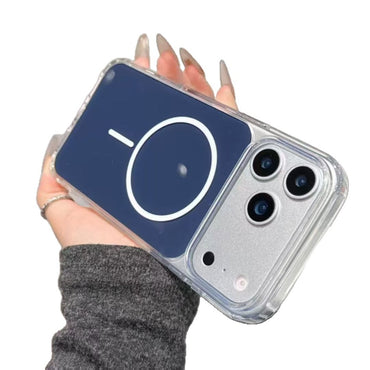 MagSafe-compatible shockproof case in blue  designed  for iPhone 17 Pro Max.