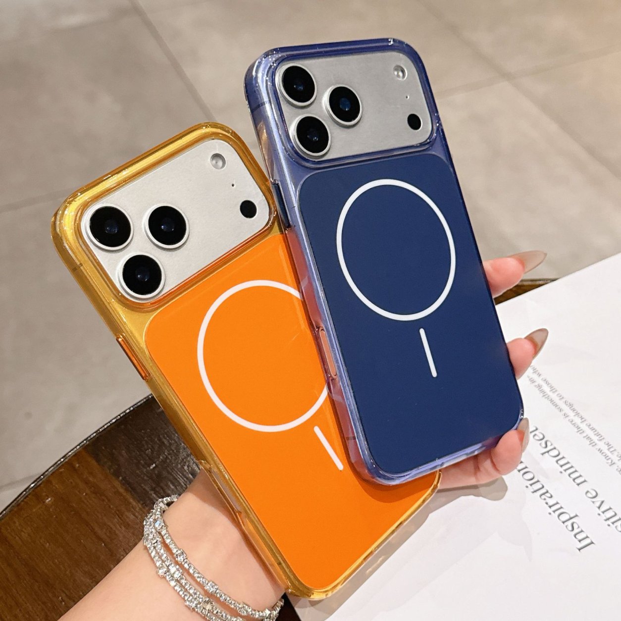 Magnetic  & Shockproof case in blue, compatible with SAMSUNG S26 EDGE_PC84-SAMS26EDGEBL