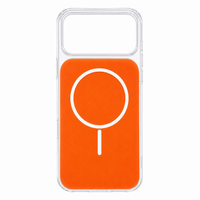 MagSafe-compatible shockproof case in orange designed  for iPhone 17 Pro Max.