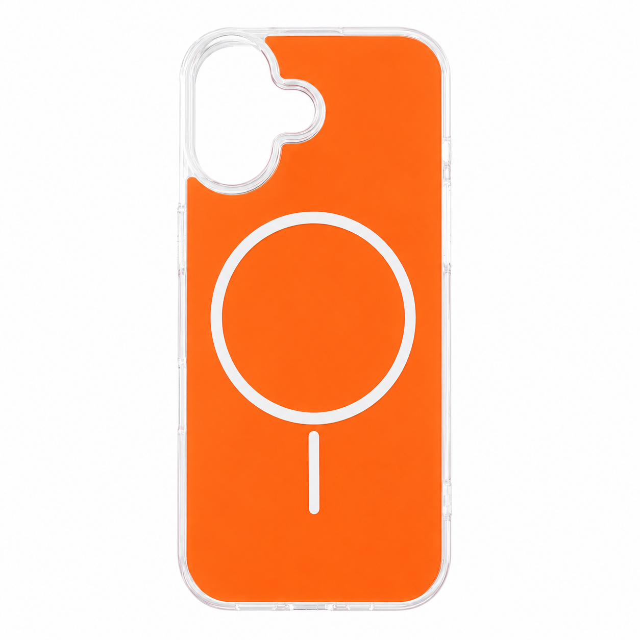 Magnetic  & Shockproof case in orange, compatible with SAMSUNG A37
