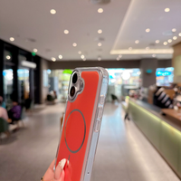 Magnetic  & Shockproof case in orange, compatible with SAMSUNG A37