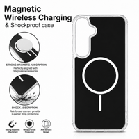 Magnetic Wireless Charging & Shockproof case in black, compatible with SAMSUNG A27_PC84-SAMA27BK