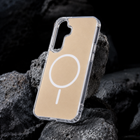Magnetic Wireless Charging  & Shockproof case in gold, compatible with SAMSUNG A27_PC84-SAMA27GD