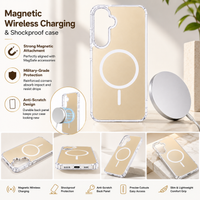 Magnetic Wireless Charging  & Shockproof case in gold, compatible with SAMSUNG A27_PC84-SAMA27GD
