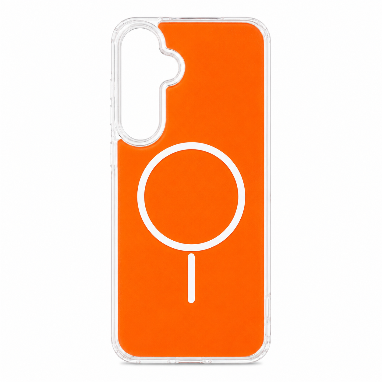 Magnetic Wireless Charging  & Shockproof case in orange, compatible with SAMSUNG A27_PC84-SAMA27ORG