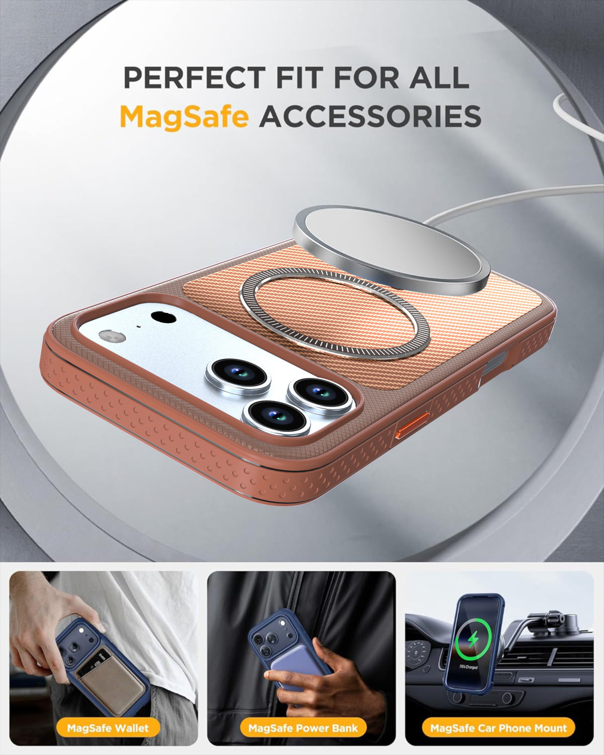 MagSafe-Compatible Protective Case for iPhone 18 Pro | SKU£ºPC87-IPH18PROBR