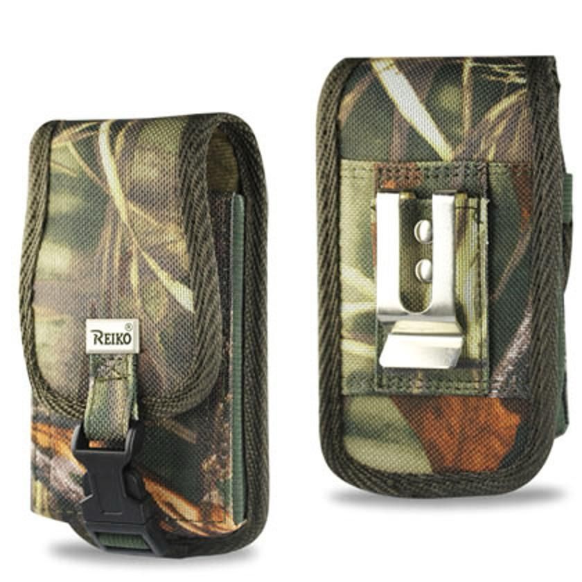 Reiko Vertical Rugged Pouch With Buckle Clip In Camouflage (6.1X3.2X0.7 Inches)