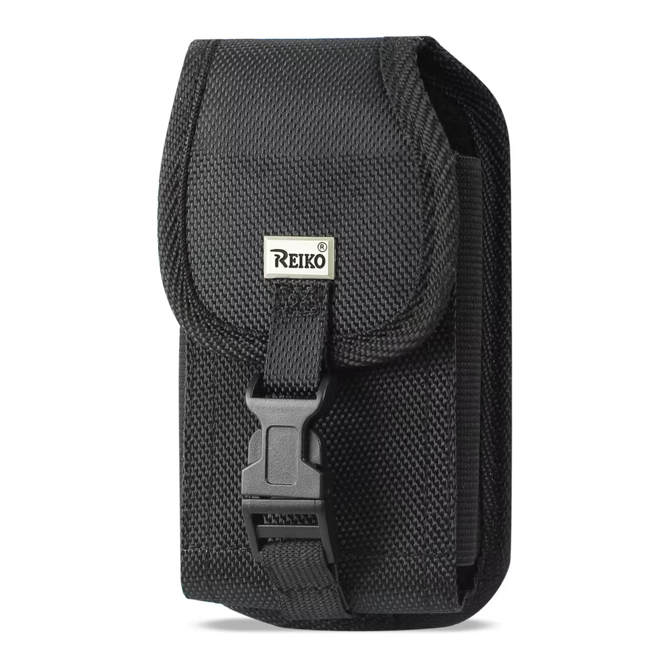 Reiko Vertical Rugged Pouch With Buckle Clip In Black (6.1X3.2X0.7 Inches)