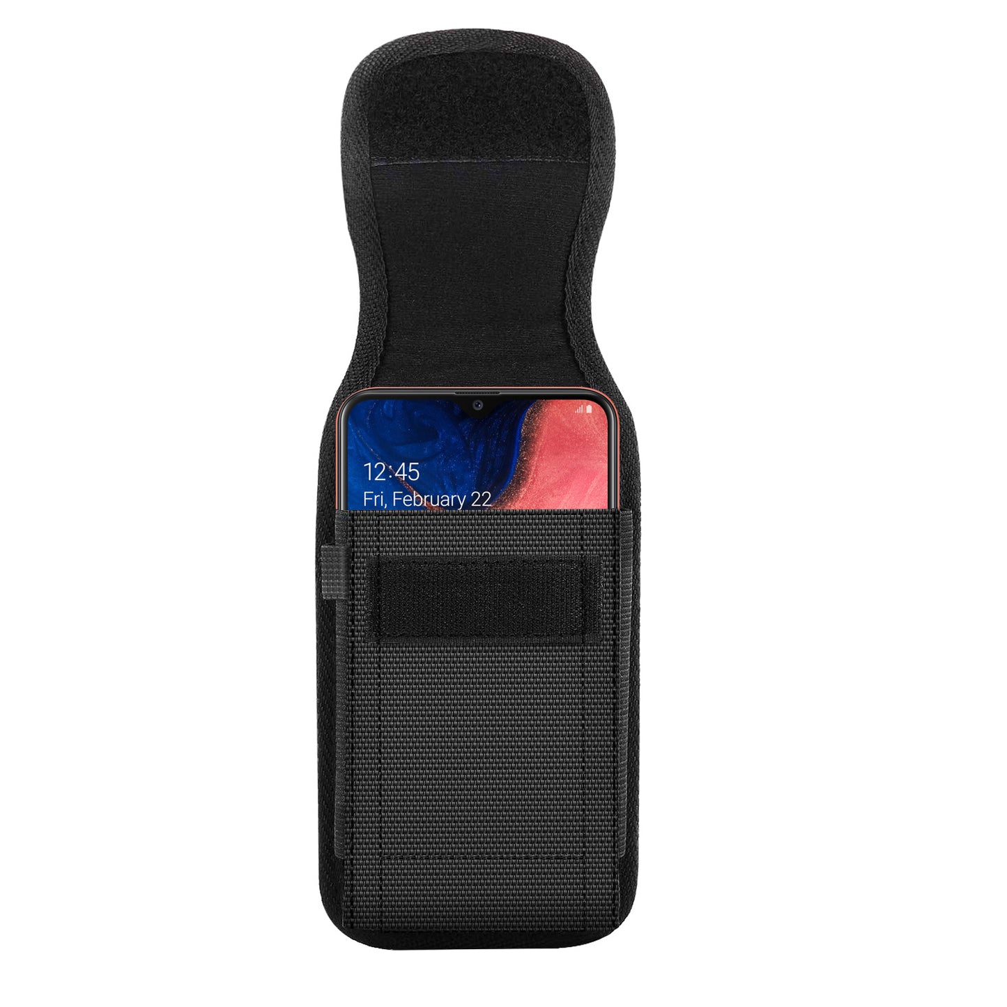 Reiko Vertical Rugged Pouch With Belt Clip In Black (7.0X3.9X0.7 Inches)