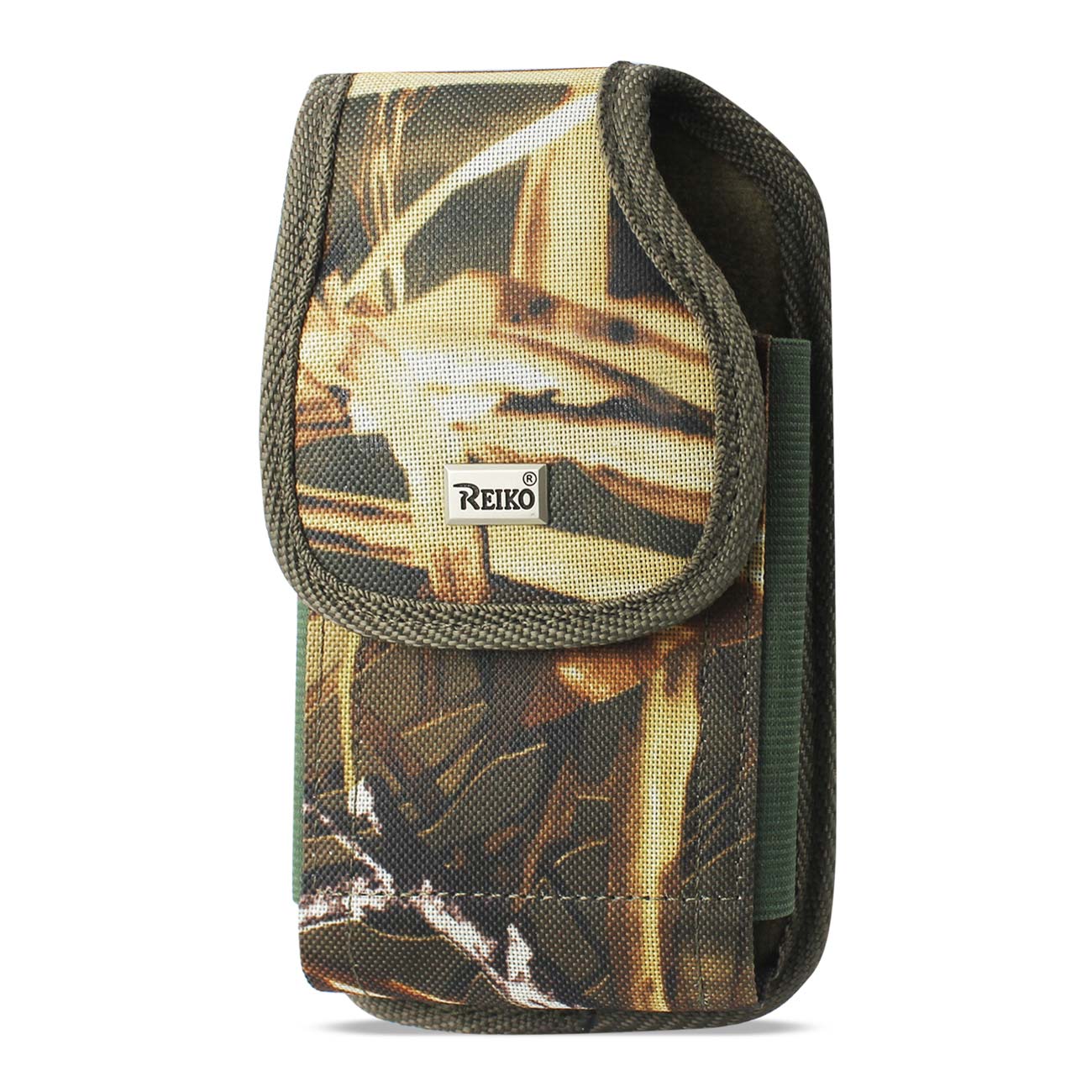 Reiko Vertical Rugged Pouch With Metal Belt Clip In Camouflage (5.8X3.2X0.7 Inches)