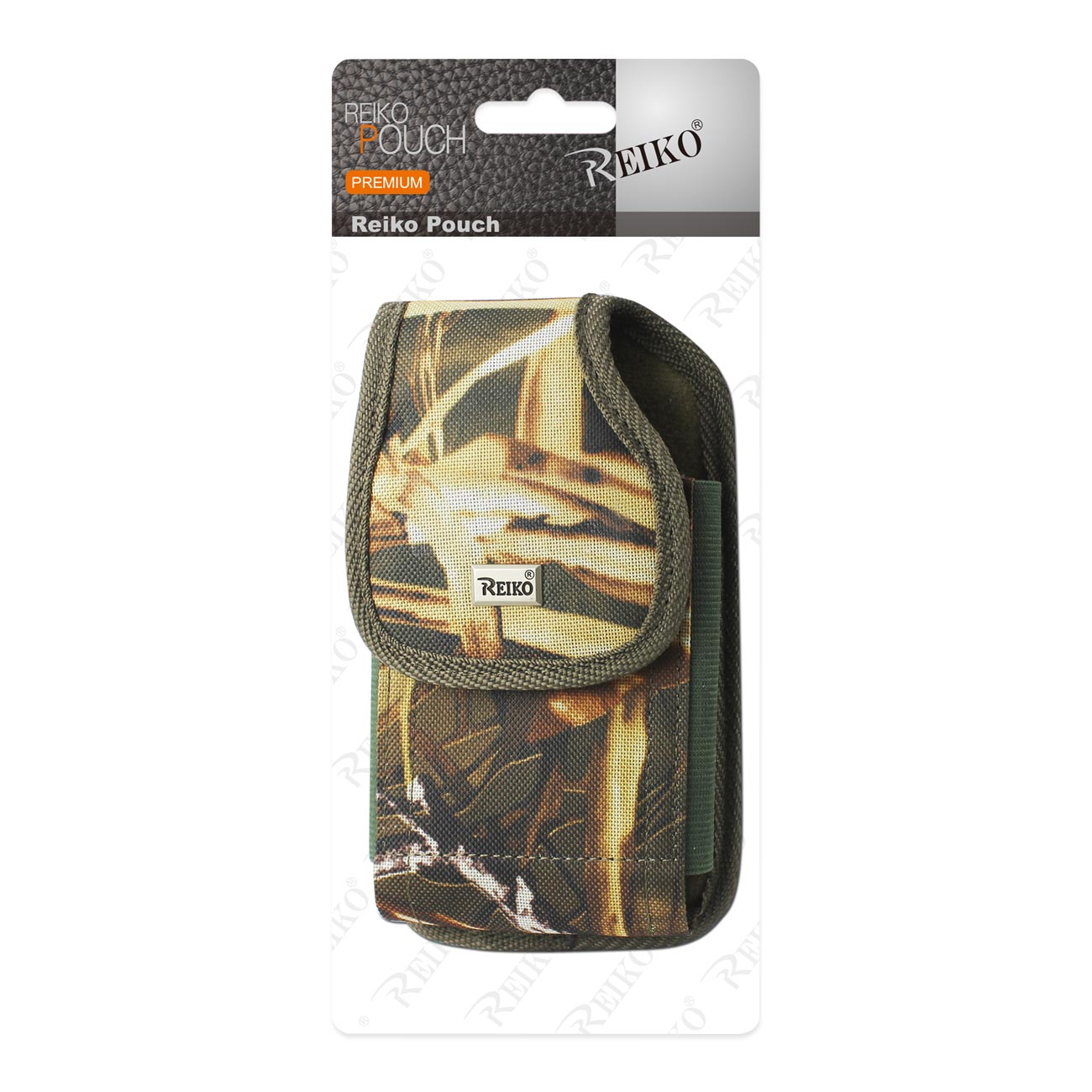 Reiko Vertical Rugged Pouch With Metal Belt Clip In Camouflage (4.4X2.3X0.9 Inches)
