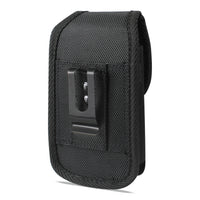 Reiko Vertical Rugged Pouch With Metal Belt Clip In Black (6.1X3.2X0.7 Inches)