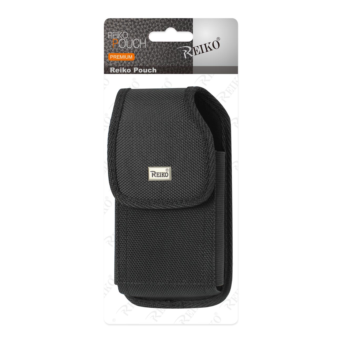 Reiko Vertical Rugged Pouch With Metal Belt Clip In Black (6.1X3.2X0.7 Inches)