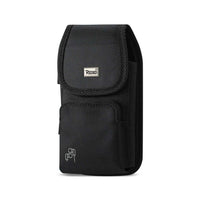 Reiko Vertical Rugged Pouch With Velcro And Belt Clip In Black (5.8X3.2X0.7 Inches)