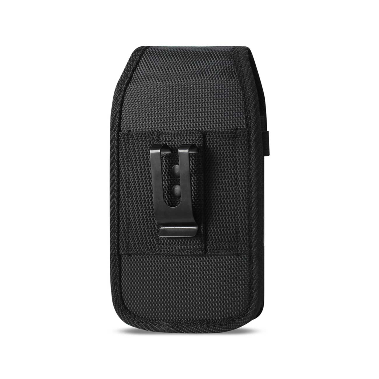 Reiko Vertical Rugged Pouch With Velcro And Belt Clip In Black (5.8X3.2X0.7 Inches)