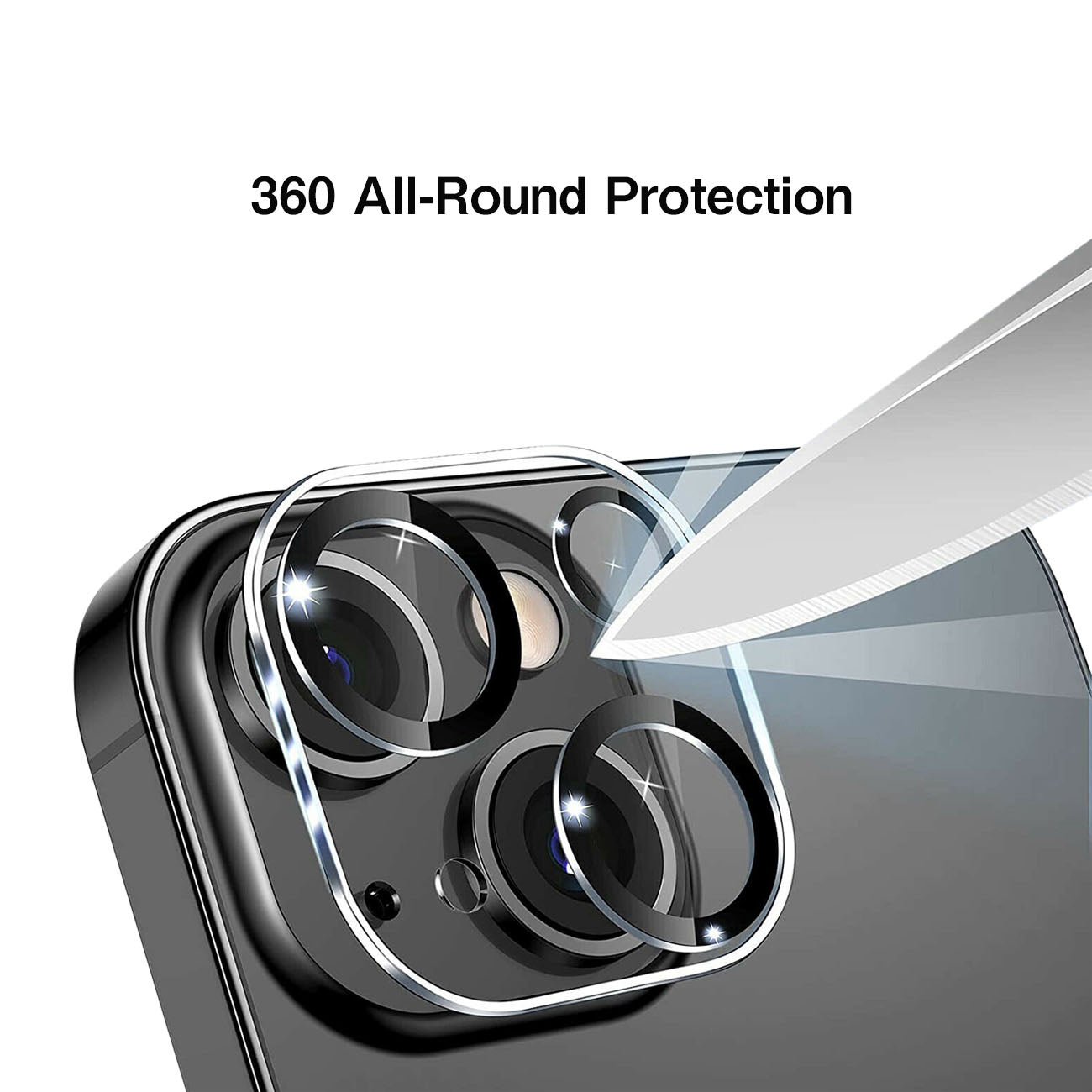 SCP25B-IPH15-15PLUSBK Camera Protector for iPhone 15/15 PLUS in Black