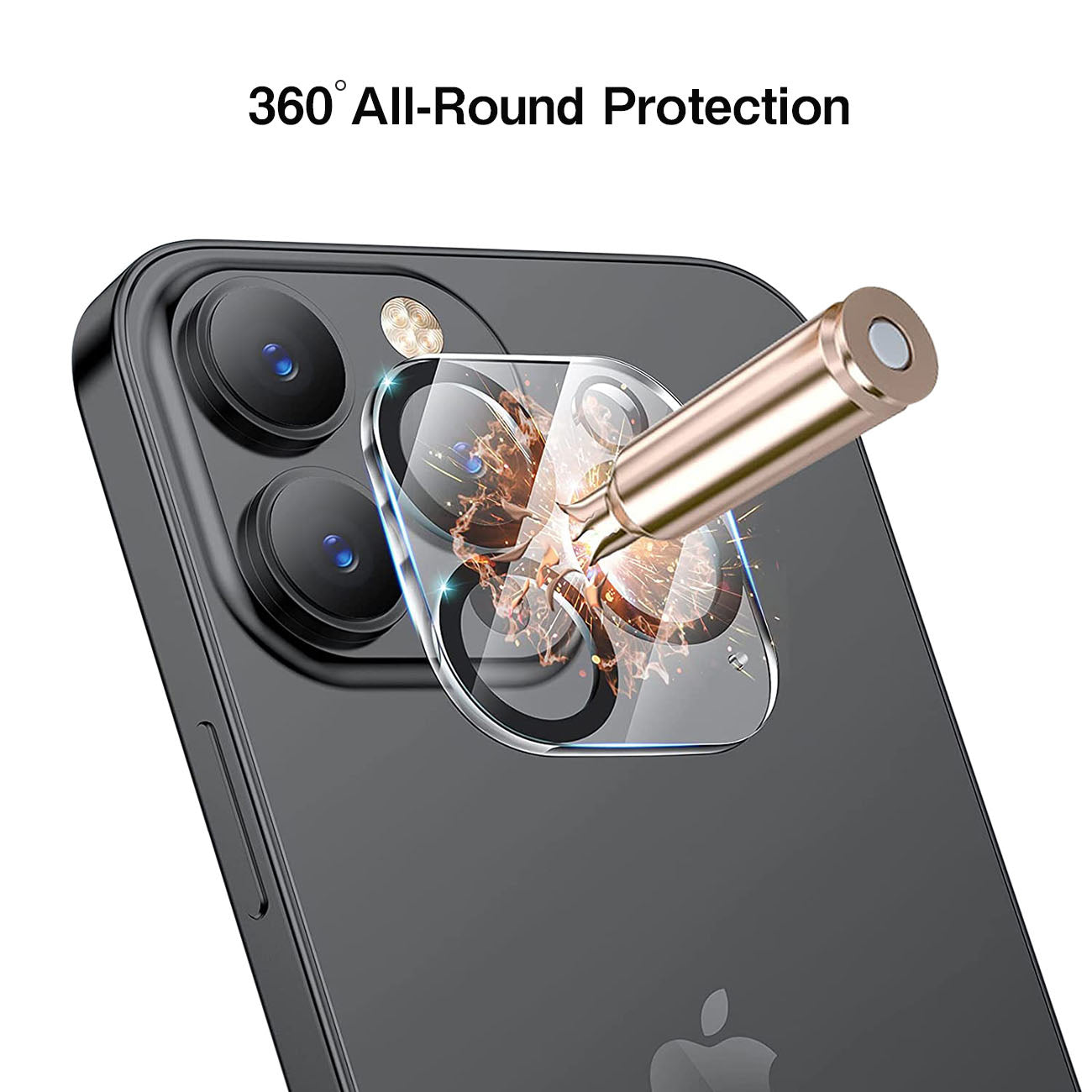 SCP25B-IPH15PRO-15PROMAXBK Camera Protector for iPhone 15 Pro/15 Pro Max in Black