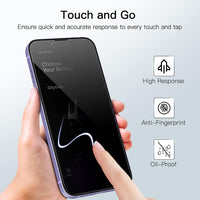 Reiko Apple iPhone 15 Plus and iPhone 15 Pro max Privacy Screen Protector In Black