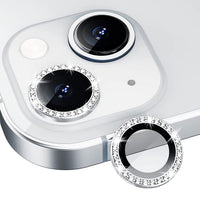 Diamond Camera Lens Protector, Diamond Tempered Glass Camera Cover Screen Protector for iPhone 17 AIR In Silver