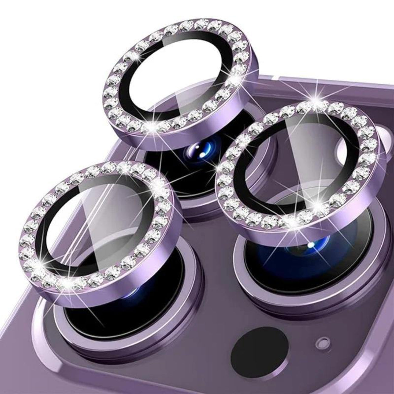 Diamond Camera Lens Protector, Diamond Tempered Glass Camera Cover Scr ...