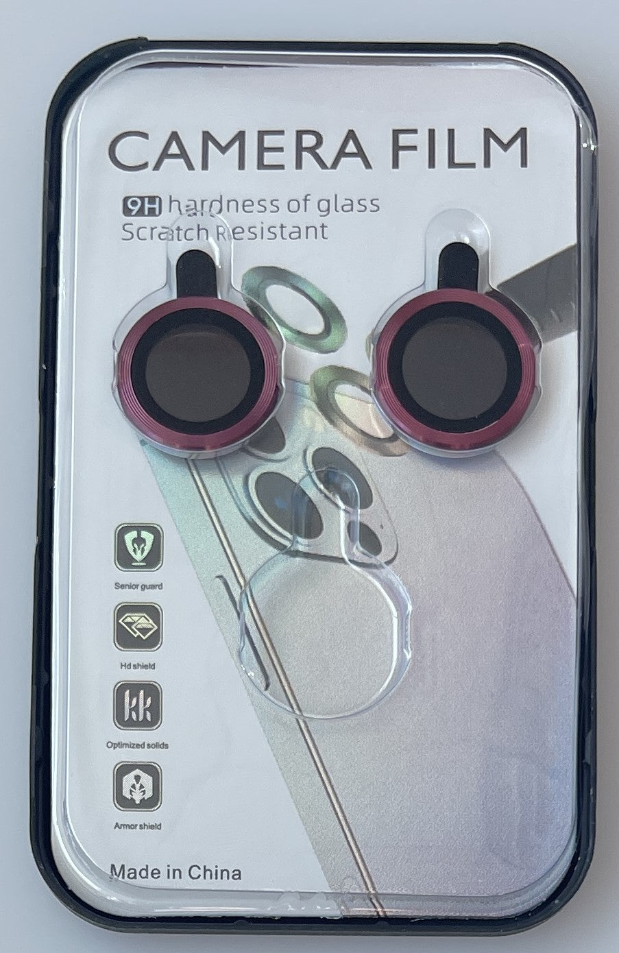 SCP25B-IPH15-15PLUSRD Camera Protector for iPhone 15/15 PLUS in Red