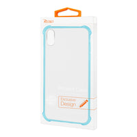 iPhone XS Max Clear Bumper Case With Air Cushion Protection In Clear Navy